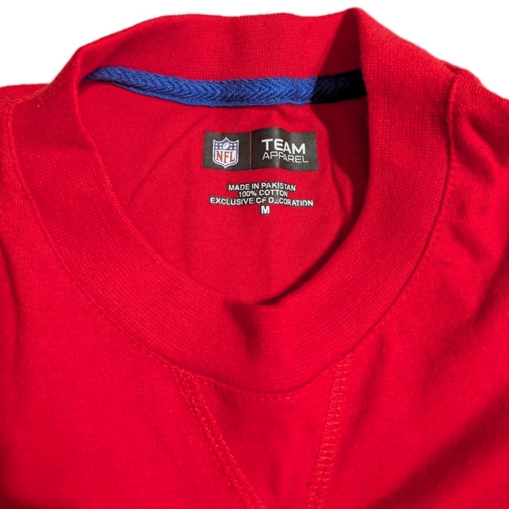 New England Patriots Long Sleeve Shirt Men's M Red NFL Team Apparel Pat Patriot - Picture 3 of 6